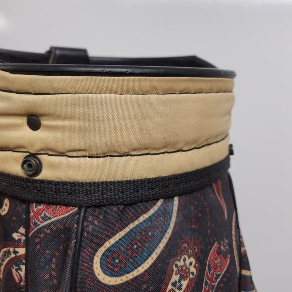 Vintage Paisley 3-Way Golf Cart Bag By Ron Miller Pro Model w/ Rain cover - Picture 5 of 14